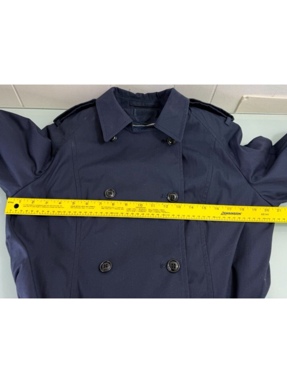 DSCP Military Trench Coat Women's 14 Long All Weather Removable Liner Air Force - Picture 8 of 14